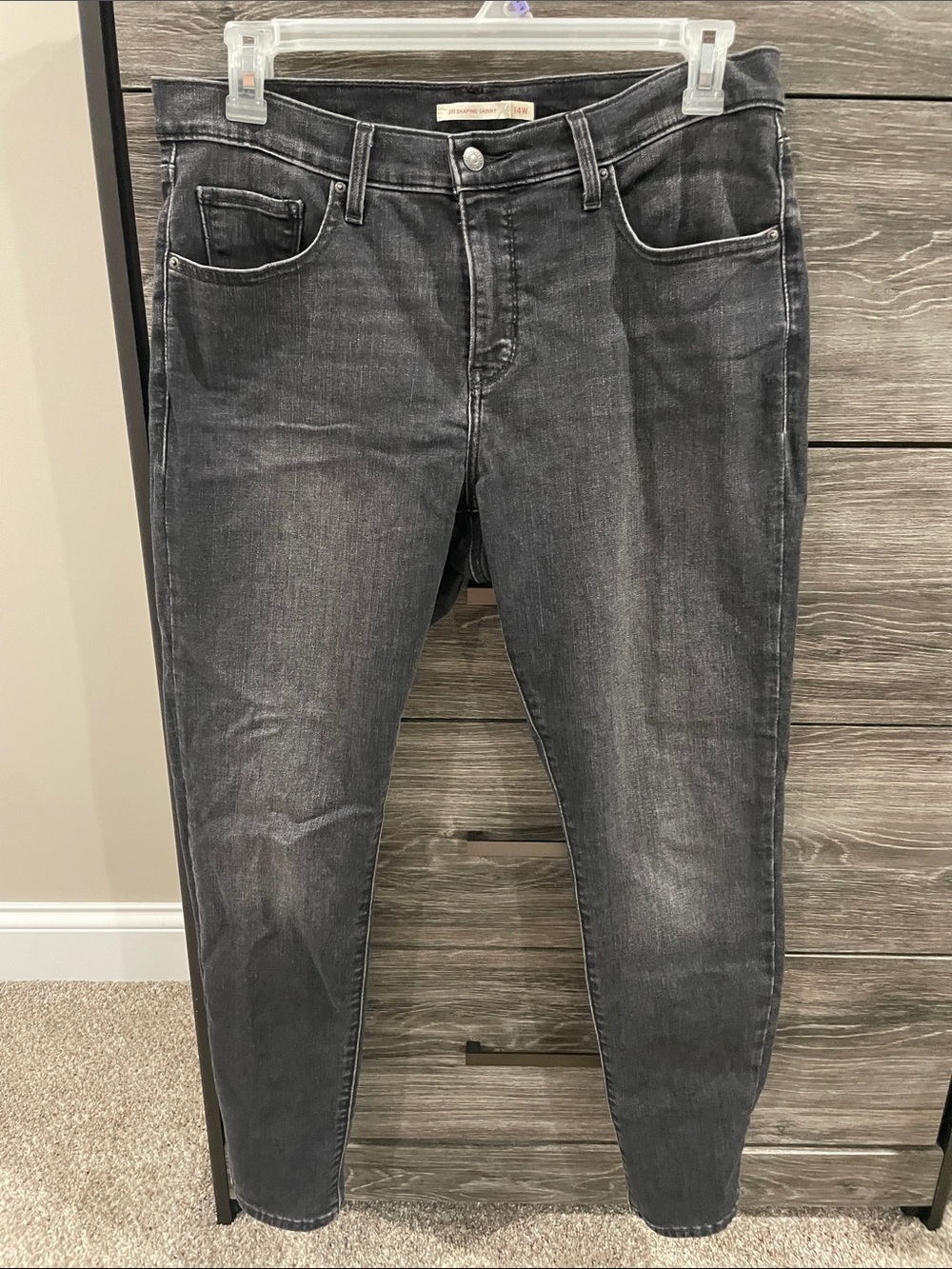 Slim Fit Levi’s Washed Charcoal Women’s Jeans
